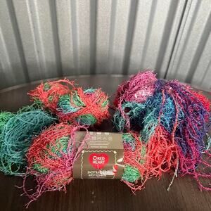 Red Hearts Scrubby Scrubby Stripes Multicolor Yarn